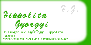 hippolita gyorgyi business card